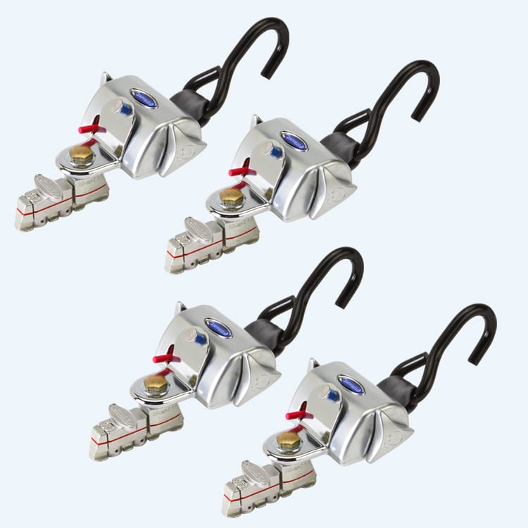 Q-8101-L | Q'STRAINT | QRT Deluxe Retractors with L-Track Fittings