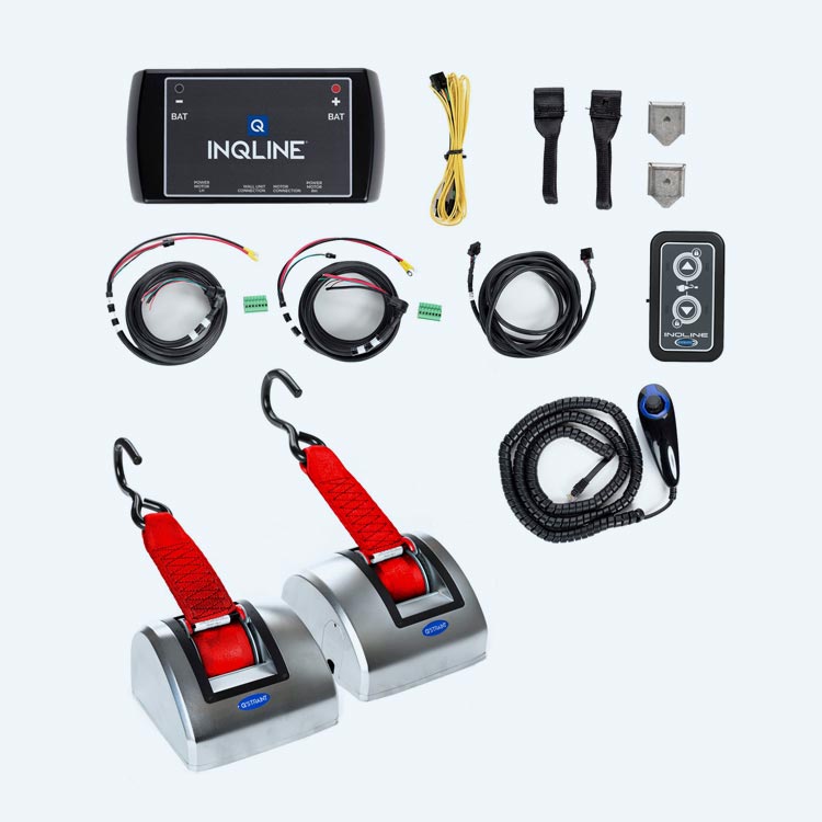 Q-84035 | Q'STRAINT | INQLINE ASSIST Base Kit with Floor Mounted Retractors