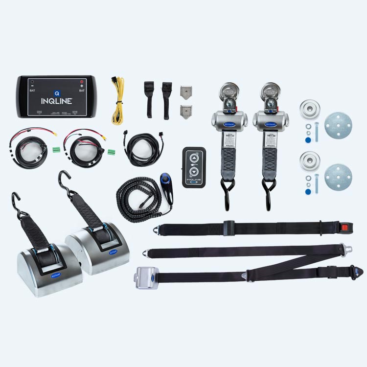 Q-84039 | Q'STRAINT | INQLINE SECUREMENT Kit with QRT Deluxe Retractors and Belt Combo