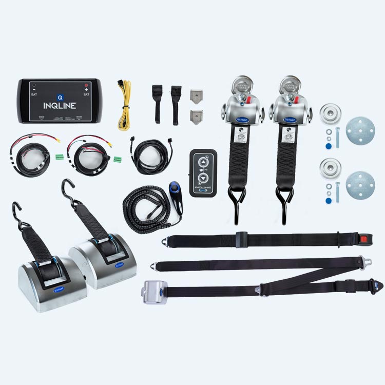 Q-84040 | Q'STRAINT | INQLINE SECUREMENT Kit with QRT 360 Retractors and Belt Combo