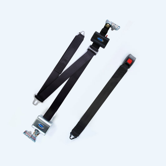 Q8-6326-A1-HR131 | Q'STRAINT | Retractable Shoulder & Lap Belt and Shoulder Belt with L-Track Fitting and 131º Angle Bracket.