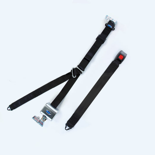 Q8-6326-A1-T | Q'STRAINT | Retractable Shoulder & Lap Belt Combination Mounted for L-Track on Top and Bottom