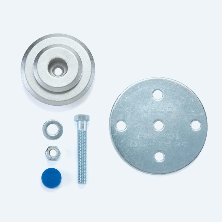 Q8-7580-A | Q'STRAINT | Slide 'N Click Floor Anchor Assembly