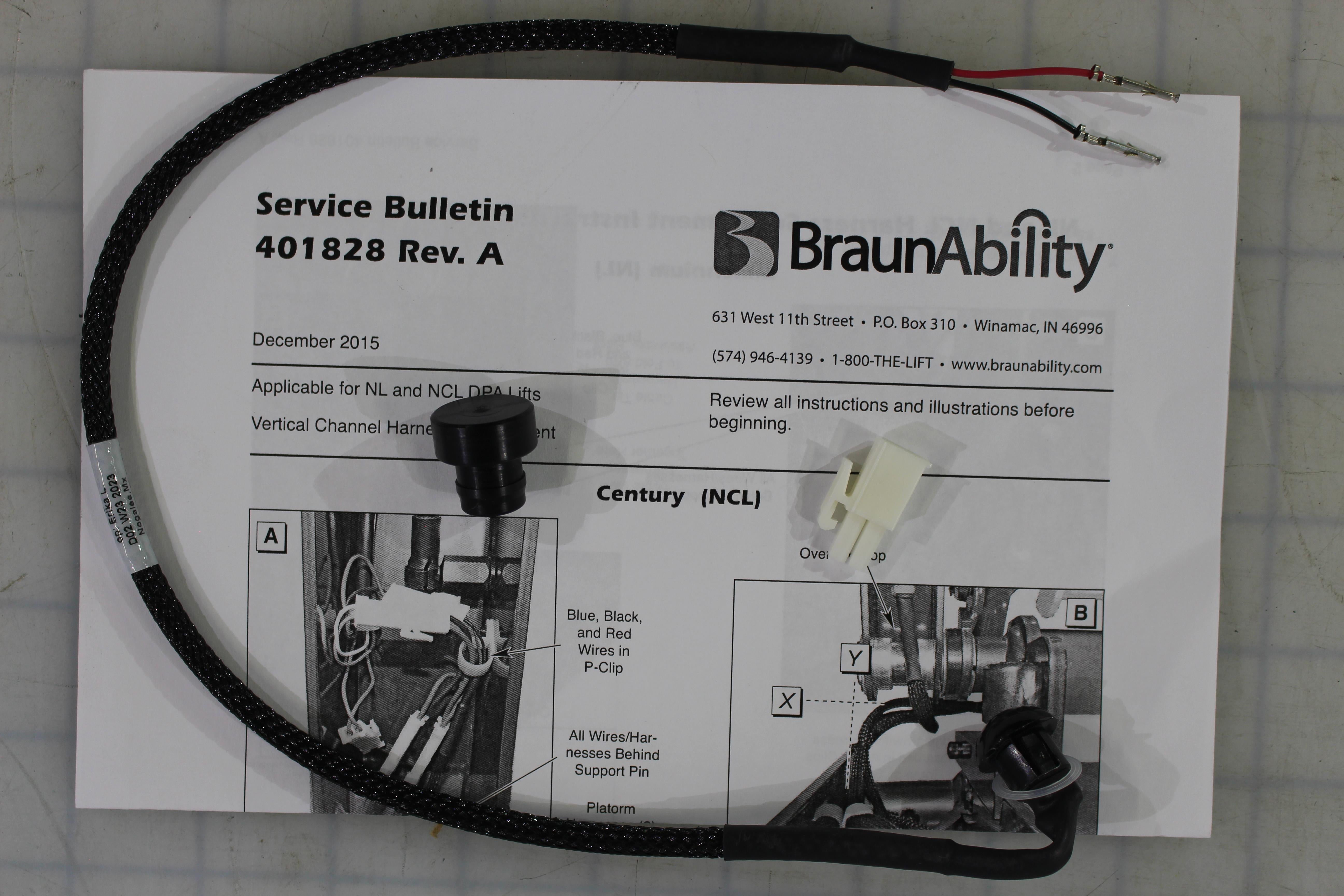 BraunAbility Inner Barrier Up Raised Switch Kit (32519KS