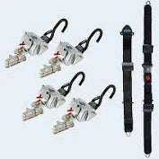 Q-8100-AT-L | QRT DELUXE KIT | L-TRACK | MANUAL LAP/SHOULDER BELT