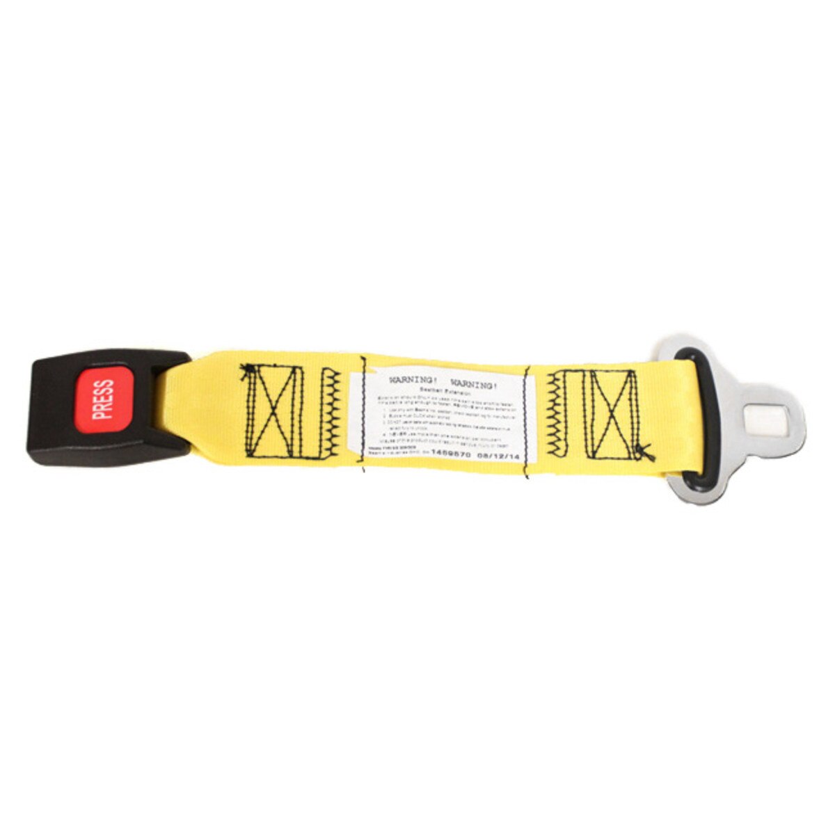 BEAMS | YELLOW SEAT BELT | 12" MANUAL LAP BELT EXTENDER|