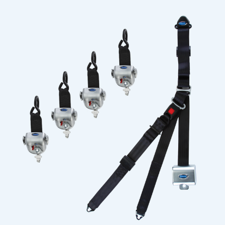 Q-10007 Q'STRAINT QRT-360 Retractors and Belt Combo