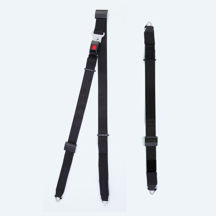 Q8-6325-A-FP | Q'STRAINT | Standard Lap Belt Combination with Manual Height Adjuster and Pin Connectors